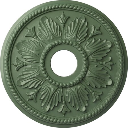 Edinburgh Ceiling Medallion (Canopies up to 5 1/8"), 18 1/8"OD x 3 1/2"ID x 2 3/4"P, Athenian Green